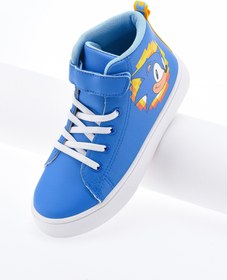 تصویر کفش ورزشی های‌تاپ سونیک خارپشت از برند ارن‌هال برای پسران برند sonic Comic Kicks by UrbanHaul Sonic the Hedgehog High Top Sneakers For Boys