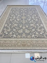 تصویر فرش کاشان طرح افشان گل رز رنگ فیلی 1200 شانه 