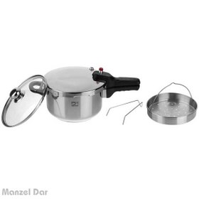 تصویر زودپز 4.5 لیتر پارس استیل ا Pars Steel 4.5 liter pressure cooker Pars Steel 4.5 liter pressure cooker