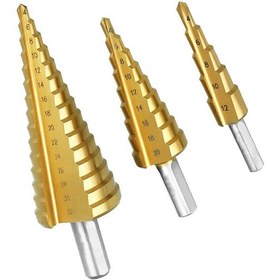 تصویر ست مته مخروطی ۳ عددی 