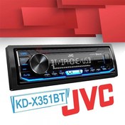 تصویر پخش خودرو جی وی سی مدل KD-X351BT بلوتوثی ۱ دین 
