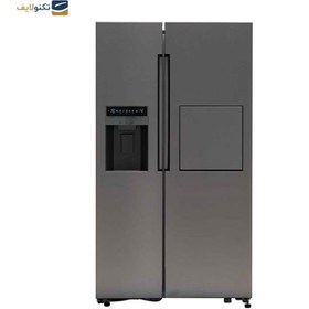 تصویر یخچال فریزر ساید بای ساید اسنوا سری هارمونی27 فوت مدل S1Di-M200-W Snowa S1Di-M200-W Side By Side Refrigerator