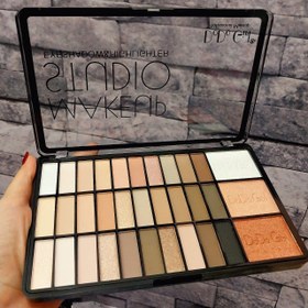 تصویر پالت سایه میکاپ استودیو (39 رنگ) Makeup studio shadow palette (39 colors)