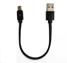 تصویر کابل پاوربانکی میکرو اندروید micro usb- رنگ مشکی / قرمز 