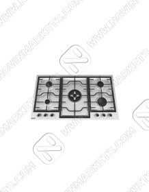 تصویر اجاق گاز استیل ۵ شعله تی اندی مدل TD 194E T&D Steel Hob Model TD 194E