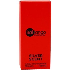 تصویر عطر جیبی مردانه بایلندو مدل سیلور سنت Silver Sente حجم 35 میلی لیتر 