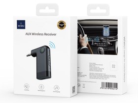 تصویر گیرنده بلوتوث ماشین ویوو WiWU AUX Wireless Receiver for Car YP05 