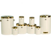 تصویر سرویس 8 پارچه آشپزخانه اورمزد درب طلایی رنگ کرم 