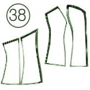 تصویر الگوی دکلته تک سایز 38 