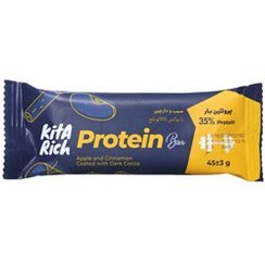 تصویر پروتئین بار سیب و دارچین کیتاریچ 45 گرم Apple And Cinnamon Protein Bar kitarich 45gr