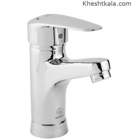 تصویر شیر روشویی قهرمان مدل زوبین Ghahraman Basin Faucet Chrome Zobin Model