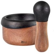 تصویر هاون چوب و چدن ادهاک AdHoc Crush Mortar and Pestle AdHoc Crush Mortar and Pestle