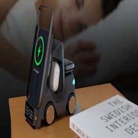 تصویر شارژر وایرلس 5 در1 فورک لیفت گرین Green Forklift 5 in 1 wireless charger 