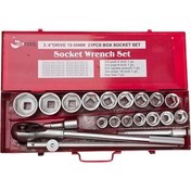 تصویر جعبه بکس 21 پارچه درایو 3/4 اینچ 6 پر سایزبکس 19تا50 آس تولز ASTOOLS مدل 21PCS 