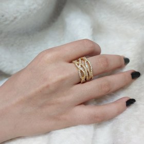 تصویر انگشتر فول نگین 