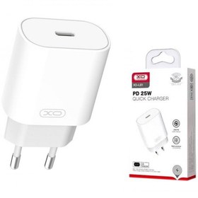 تصویر شارژ دیواری تایپ سی 25 وات ایکس او XO L91 PD25W Wall Charger 