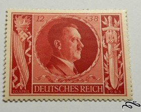 تصویر تمبر آلمان نازی و رایش سوم دوره هیتلر * چسب دار 