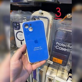 تصویر قاب آیفون 13 نرمال سیلیکونی اصلی اپل پاک کنی iPhone 13 Silicone Case 