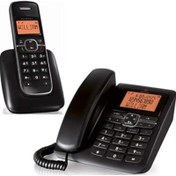 تصویر تلفن بی‌سیم آلکاتل مدل 1350 با دستگاه پاسخگو 