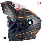 تصویر کلاه کاسکت فک متحرک ردلاین مدل ۹۳۹ NSN23 BLK-ORANGE 