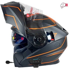 تصویر کلاه کاسکت فک متحرک ردلاین مدل ۹۳۹ NSN23 BLK-ORANGE 