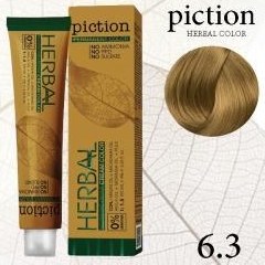 تصویر رنگ مو گیاهی پیکشن - بلوند طلایی تیره 6.3 Piction
