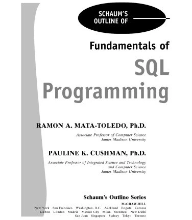خرید و قیمت دانلود کتاب Schaum’s outline of fundamentals of SQL ...