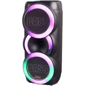 تصویر اسپیکر چمدانی بلوتوثی رم و فلش خور Kimiso QS-4223 + میکروفون و ریموت کنترل Kimiso QS-4223 Wireless Speaker With Microphone & Remote Control