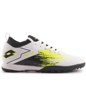 تصویر کفش فوتبال هایپر TF GR 4PR سفید بی‌جنسی حریم فرش | Lotto | 867194555 | اورجینال 