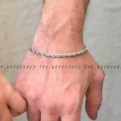 تصویر دستبند طنابی مردانه 