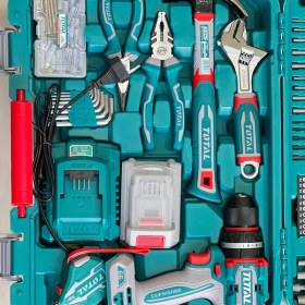 تصویر دریل شارژی توتال مدل THKTHP11652 قدرت ۶۶ نیوتن 