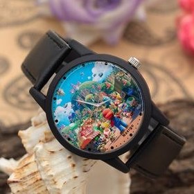 تصویر ساعت مچی عقربه ای ناکسیگو مدل Untitled Super Mario film کد LF14080 