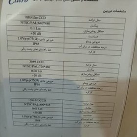 تصویر دوربین دنده عقب ضد آب و غبارAHD-CLکلارو 42 