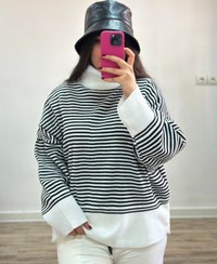 تصویر پلیور بافت راه راه 