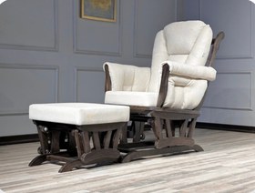 تصویر صندلی راکینگ چیر با پاف 