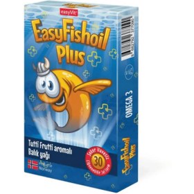 تصویر پاستیل جویدنی روغن ماهی EasyFishoil Plus تعداد 30 عددی 