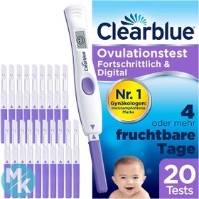 تصویر کیت تست تخمک گذاری برند Clearblue مدل 20 عددی 