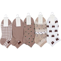 تصویر جوراب مچی نخی خارجی ( پک 5 عددی ) 