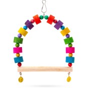 تصویر تاب بازی پرندگان مدل عروس هلندی (مدل چوب روسی) 