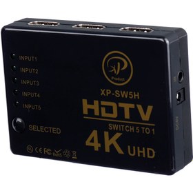 تصویر سوییچ 5 پورت HDMI ایکس‌پی پروداکت مدل XP-SW5H XP Product XP-SW5H