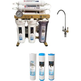 تصویر دستگاه تصفیه آب خانگی MaxGold مدل X1150 به همراه فیلتر سه عددی 