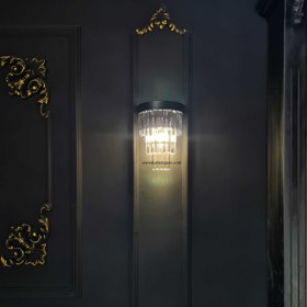 تصویر لوستر دیواری مدرن لوسترسازان مدل D1614 مشکی 