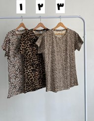 تصویر تیشرت زنانه ی h&m طرح پلنگی وارداتی 