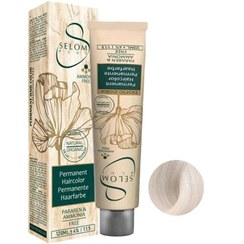 تصویر رنگ مو سلوم شماره 901 رنگ بلوند یخی فوق العاده روشن بدون آمونیاک حجم 120 میل 