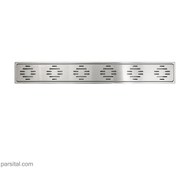 تصویر کفشور استیل خطی60×8 جاستایم C0305-59-79S1 justime-linear-floor-drain-code-c0305-59-79s1-60cm-steel