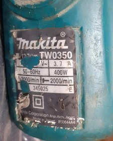 تصویر بکس برقی ۱/۲ اینچ ماکیتا ژاپن اصلی مدل Makita TW0350 استوک 