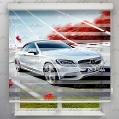 تصویر پرده زبرا طرح ماشین مرسدس بنز کد CAR-13 