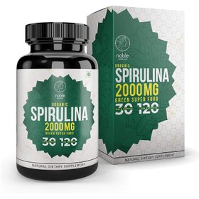 تصویر کپسول اسپیرولینا Noble Nature - بسته 120 عددی 