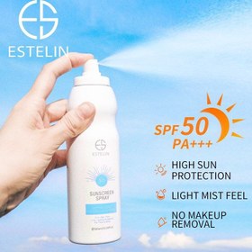 تصویر اسپری ضدآفتاب استلین اس پی اف 50 حجم 180 میل بیرنگ ESTELIN SUNSCREEN SPRAY SPF 50