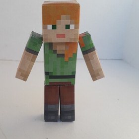 تصویر فیگور مقوایی شخصیت ماین کرافت، شخصیت الکس. Minecraft Alex Figure 